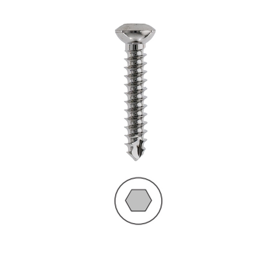 Cortical Hex Screws, Self-tapping, 3.5 mm