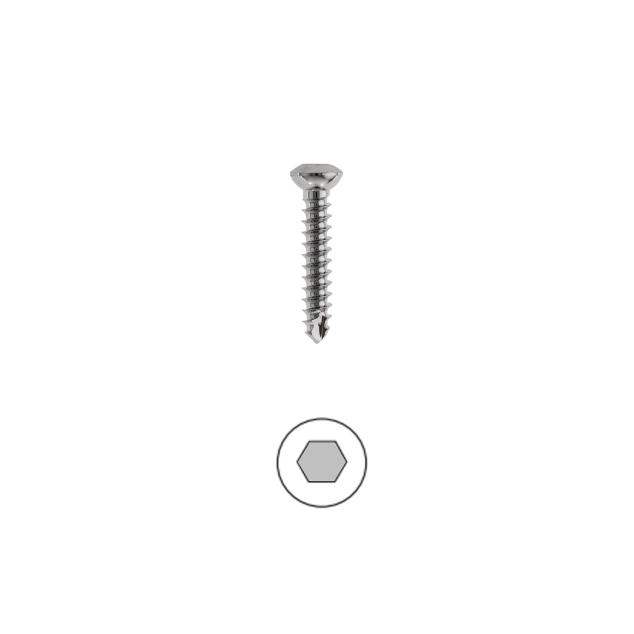 Cortical Hex Screws, Self-tapping 1.5mm