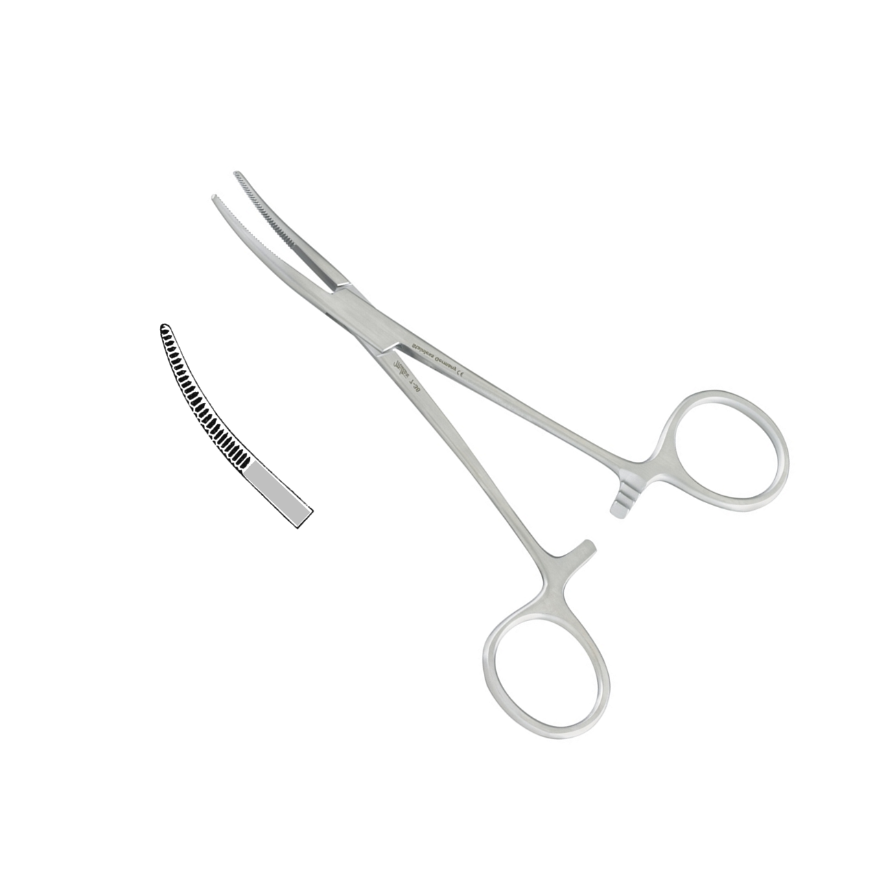 Kelly Haemostatic Forceps - Left handed