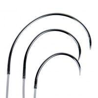 Cruciate Needles With Swaged-On Line