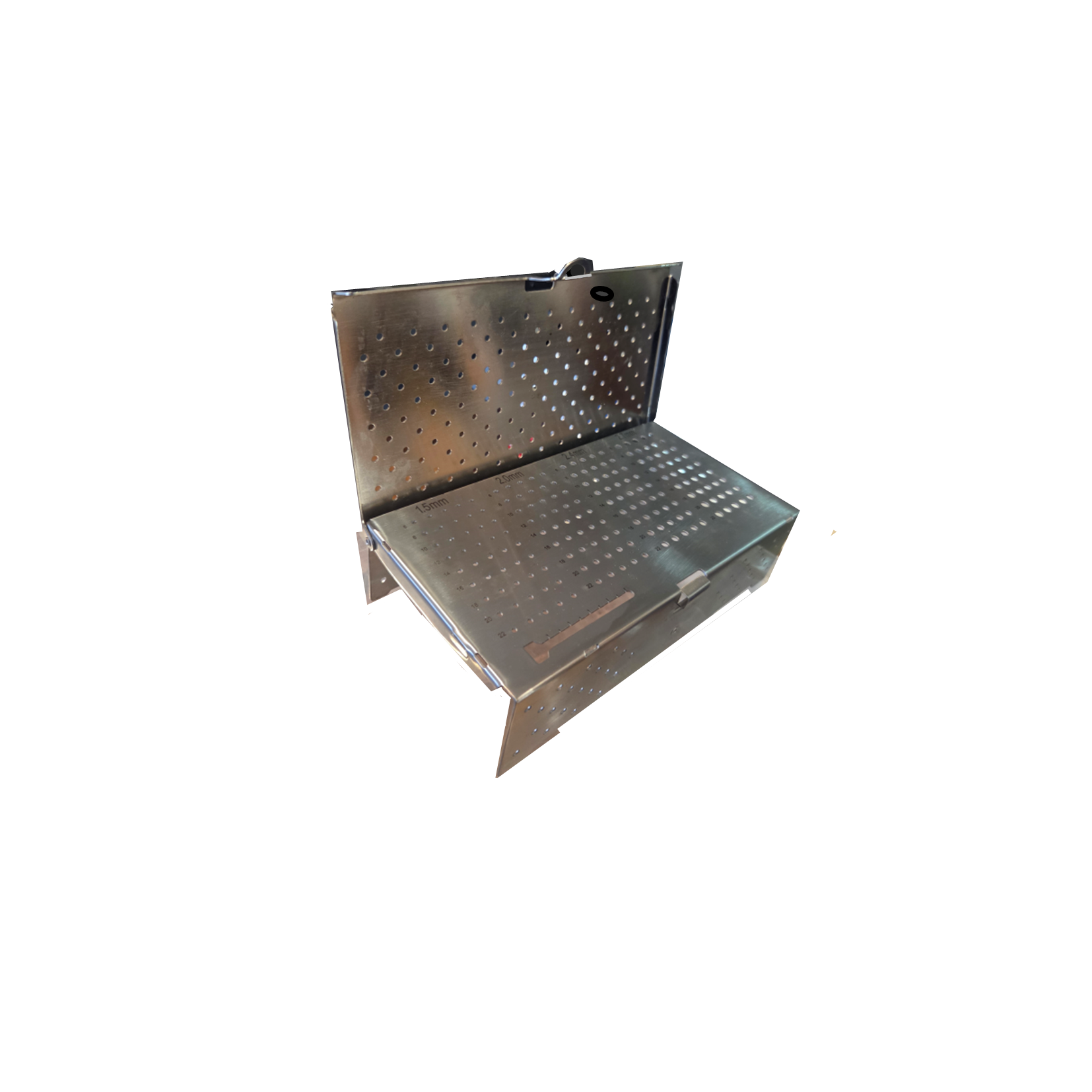 Stainless Steel Box for Screw/Plate Storage with Screw Rack