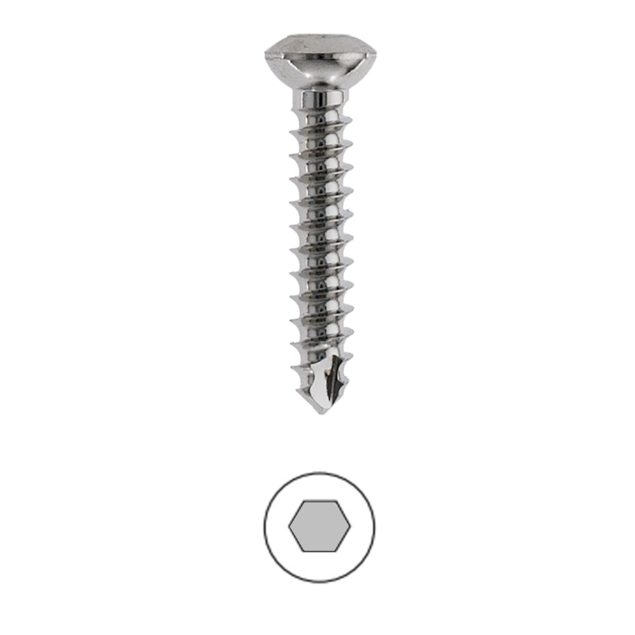 Cortical Hex Screws, Self-tapping - 4.5mm