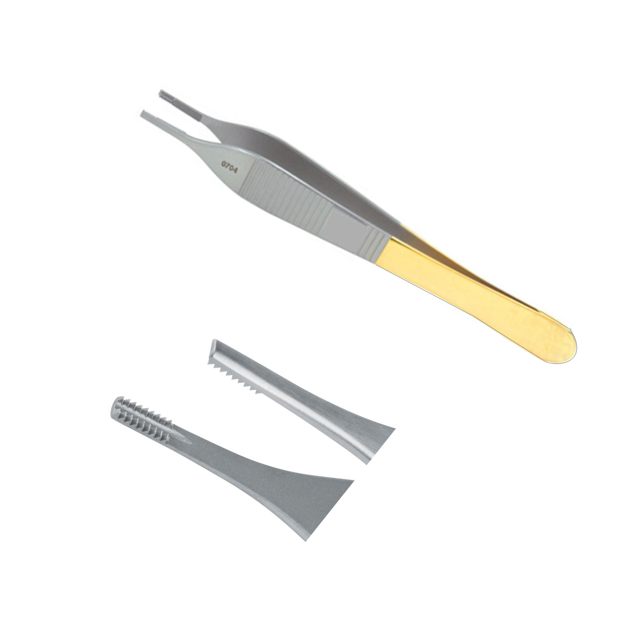 Adson Brown Tissue Forceps - Tungsten Carbide Tips