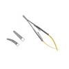 Castroviejo Needle Holder, T-Carbide with Ratchet