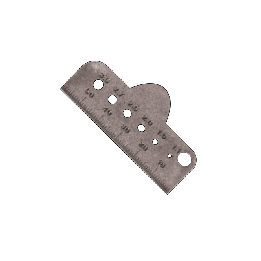 Pin and Drill Bit Width Gauge